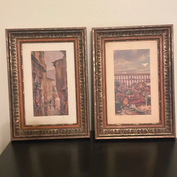 Vintage framed pictures - Picture 1 of 5
